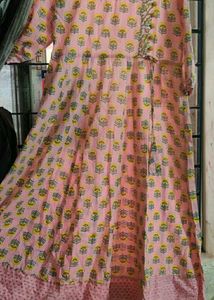 Pink Floral Print Kurta