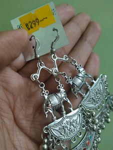 Layered Oxidized Earrings