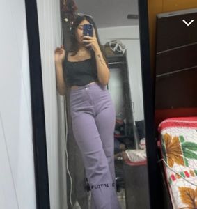 Lavender Pants And Black Pants