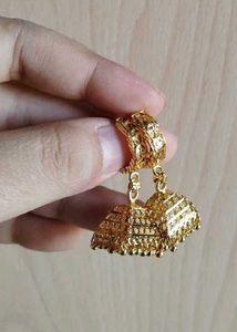 Gold Jhumka Earrings