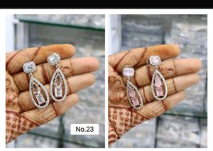 Branded American Diamond Earrings New With Tag