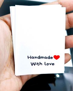 Handmade With Love Necklace Card