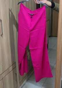 Marks &amp; Spencer Linen Trouser - Fuchsia