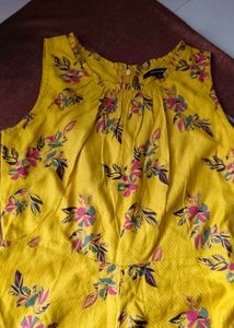 Floral Yellow Maxi Dress