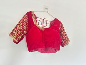 Maroon Embroidered Blouse