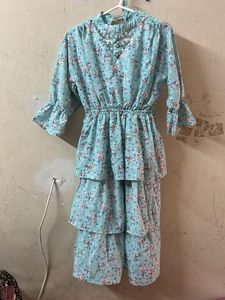 Floral Print Kurta Set