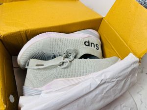Gray Knit Sneakers