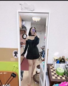 Black sweet Heart Detail Top