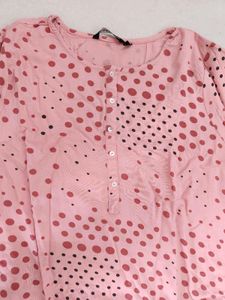 Peach Pink Kurta For Women
