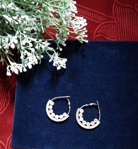 Sparkling Hoop Earrings