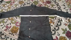 Men Black Kurta