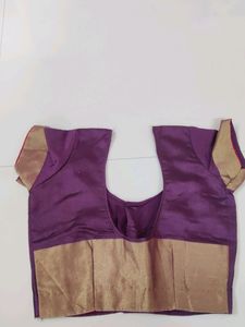 Cotton Silk Saree With Stitched Blouse