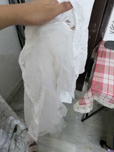 Bridesmaid Elegant White Lace Gown