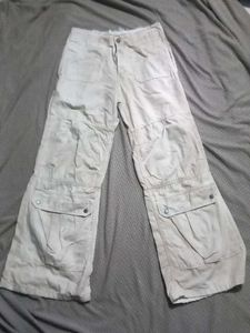 Beige Cargo Pants
