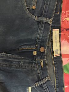 Men Navy Blue denim Jeans, Koutons Brand,Bootflare