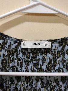 Mango Blue Midi Dress