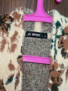 Woollen Longline Beige n Brown sweater