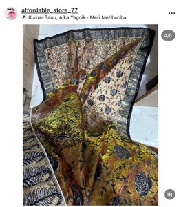 Elegant Printed New Saree with unstitched blouse