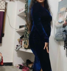 Elegant Velvet Maxi Dress