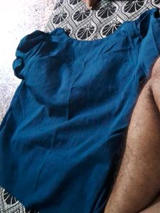 Blue Sheer Top