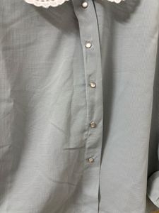 Korean style light blue/grey top
