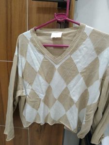 Argyle Knit Sweater