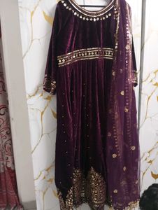 New Valvet Gown For Sale