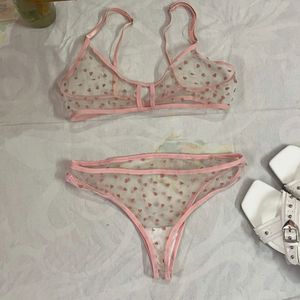 Sheer Bra & Panty
