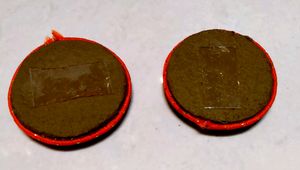 1&#34; ॐ  Sticker Made From CowDung.