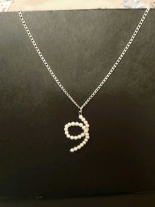 Pearl Number 9 Necklace