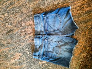 Low Waist Denim Shorts