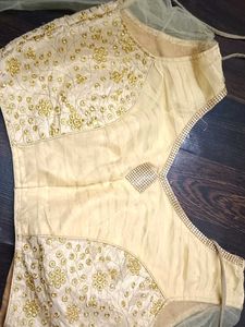 Golden Stone Work Blouse