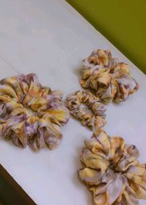 Vintage Printed Scrunchies
