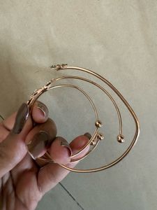 Gold Tone Celestial Bangle Set