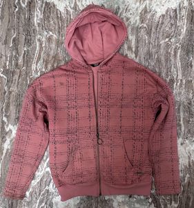 IRoadster Lifestyle Rose Grey Hooded Sweatshirt