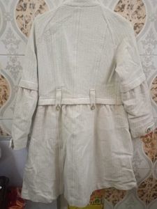 Elegant Cream Trench Coat