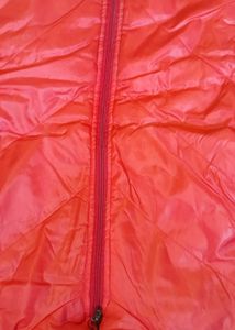 Red Hooded Puffer Vest