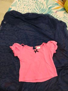 Baby Girl Skirt Dungaree With Top