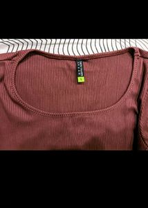 Burgundy dress