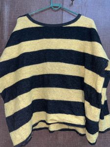 Striped Button-Down Cardigan