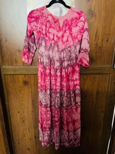Pink Tie-Dye dress or kurta