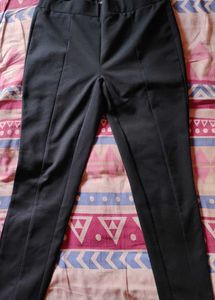 Dark Blue Fitted Pants