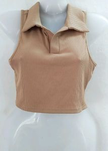 Ribbed Crop Tank Top