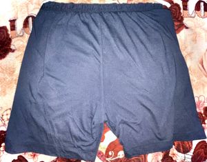 Blue Colored Cotton Comfy Shorts
