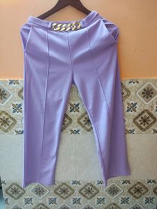 Lavender Co-ords Blazer With Chain Pant Set