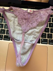 lavender lace thong ♡