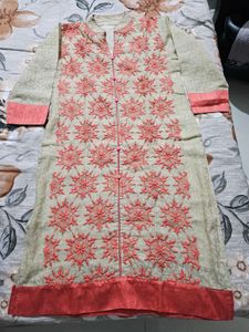 Womens Beige Kurti