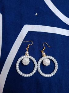 Pearl Hoop Earrings