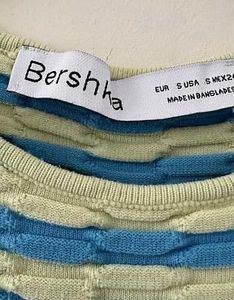 Bershka Stripped Cut Out Dress