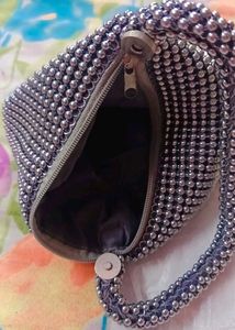 Beaded Kiss Lock Evening Bag